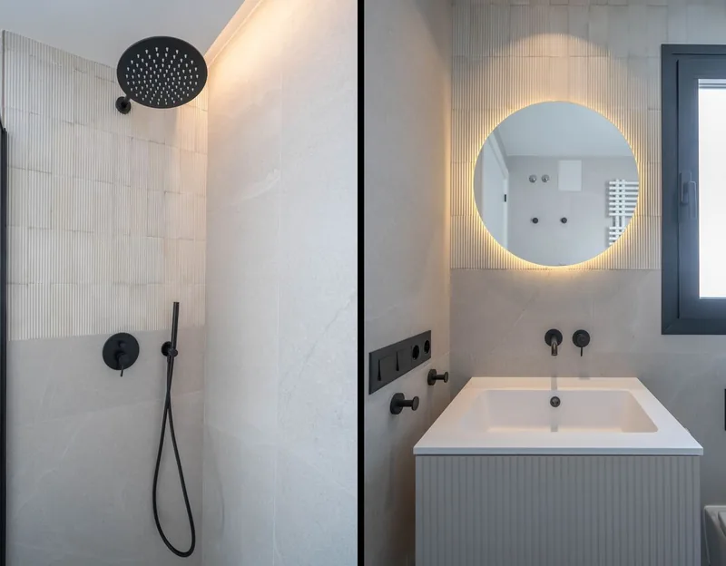 Bathroom with walk-in shower